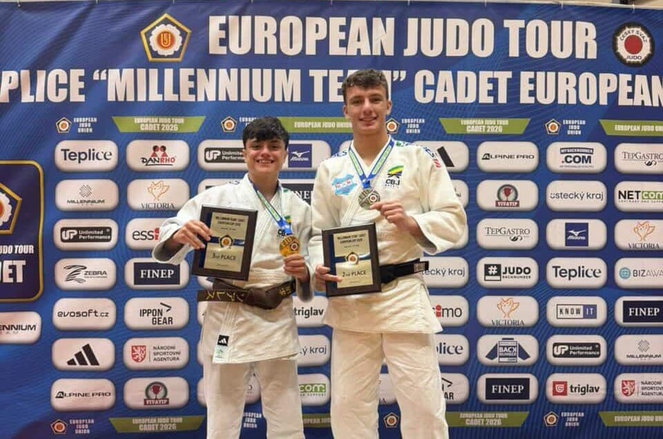 Yago Mello e Arthur Bonato conquistam medalhas em Teplice