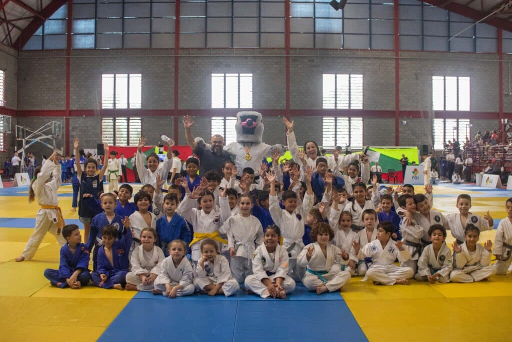 Momento lúdico em eventos da FGJ, Festival cumpre papel importante aos futuros judocas gaúchos